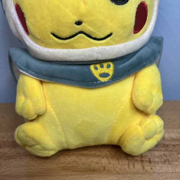Pokemon Pikachu Snorlax Cape Poncho 10” Plush Stuffed Animal Creatures Inc TCG - Picture 4 of 9